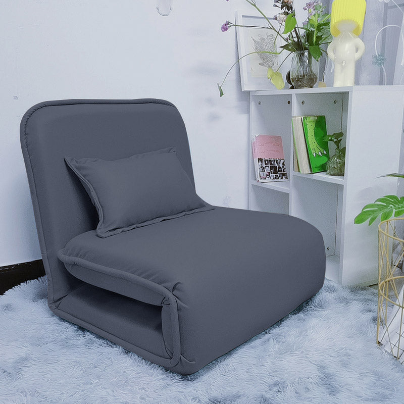 Frame metallico 25,59 "sedia reclinabile in pelle di colore polpa di colore reclinabile ad ampio standard