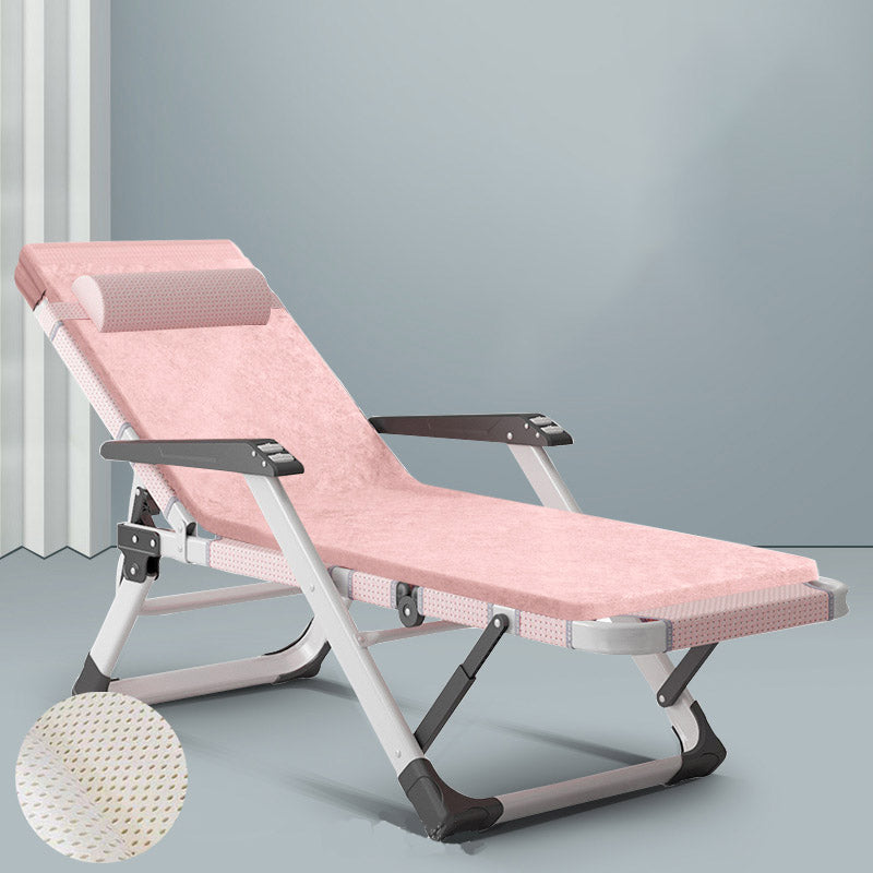 Metal Recliner Chair Modern Standard (No Motion) Standard Recliner Pink Clearhalo 'Chairs & Seating' 'furn' 'furn_recliners' 'Furniture' 'Living Room Furniture' 'Recliners' 7091265
