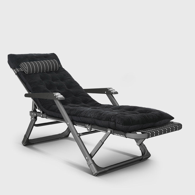 Metal Recliner Chair Modern Standard (No Motion) Standard Recliner Black Clearhalo 'Chairs & Seating' 'furn' 'furn_recliners' 'Furniture' 'Living Room Furniture' 'Recliners' 7091268