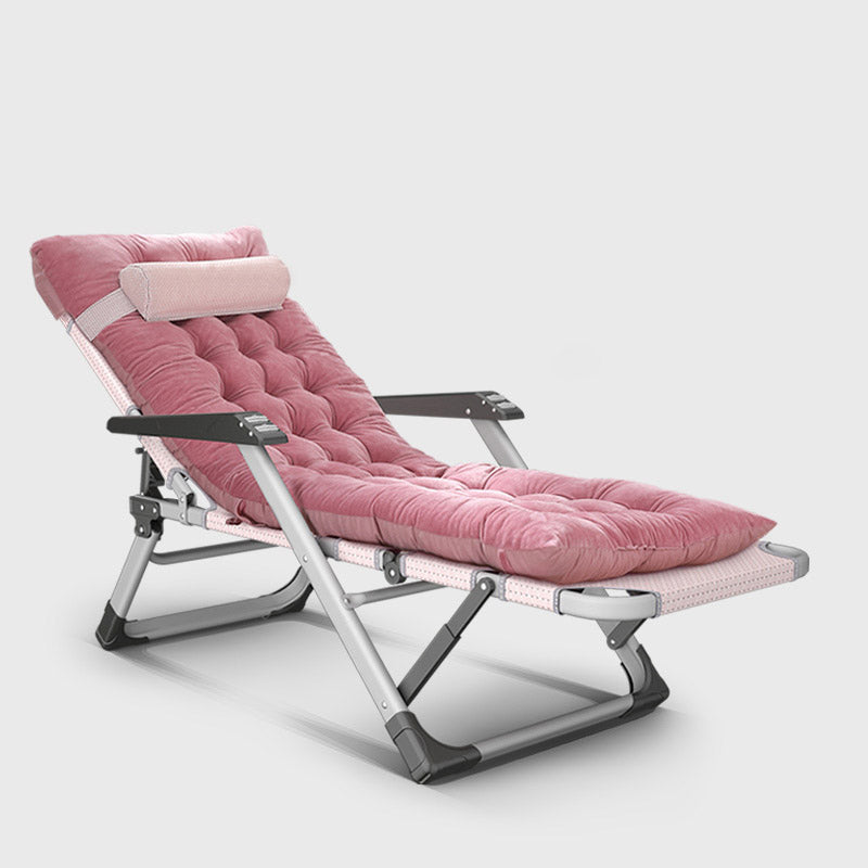 Metal Recliner Chair Modern Standard (No Motion) Standard Recliner Nude Pink Clearhalo 'Chairs & Seating' 'furn' 'furn_recliners' 'Furniture' 'Living Room Furniture' 'Recliners' 7091277