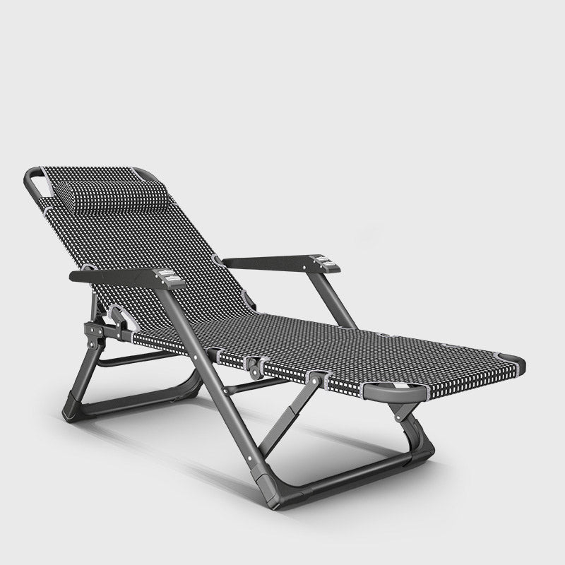 Metal Recliner Chair Modern Standard (No Motion) Standard Recliner Black White Plaid Clearhalo 'Chairs & Seating' 'furn' 'furn_recliners' 'Furniture' 'Living Room Furniture' 'Recliners' 7091281