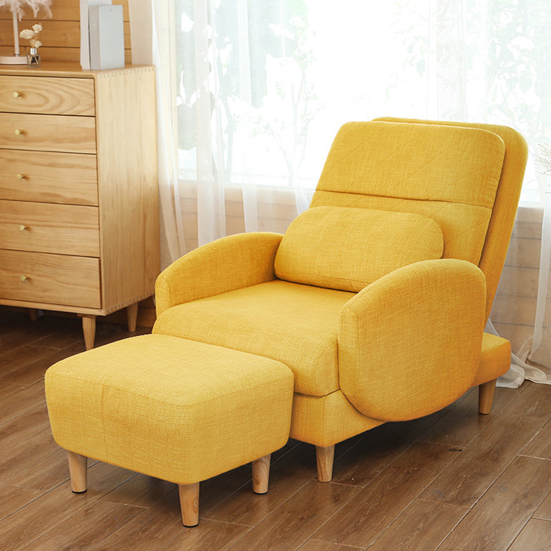 Leinenstandard mit verlängertem Fußstützen und abnehmbaren Kissen