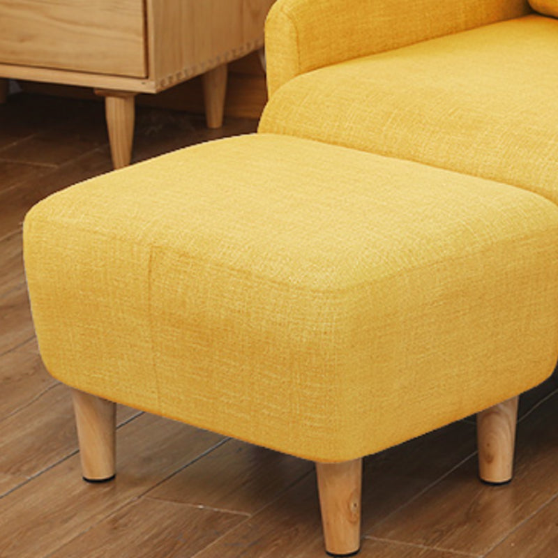 Linen Standard Recliner met uitgebreide voetsteun en verwijderbare kussens