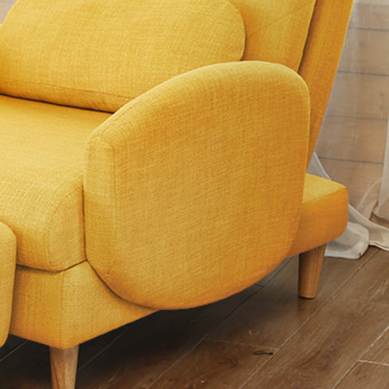 Linen Standard Recliner met uitgebreide voetsteun en verwijderbare kussens