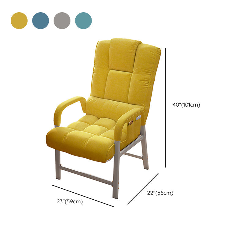 Metal Standard Recliner Solid Color Living Room Arm storage Recliner Chair Clearhalo 'Chairs & Seating' 'furn' 'furn_recliners' 'Furniture' 'Living Room Furniture' 'Recliners' 7091397
