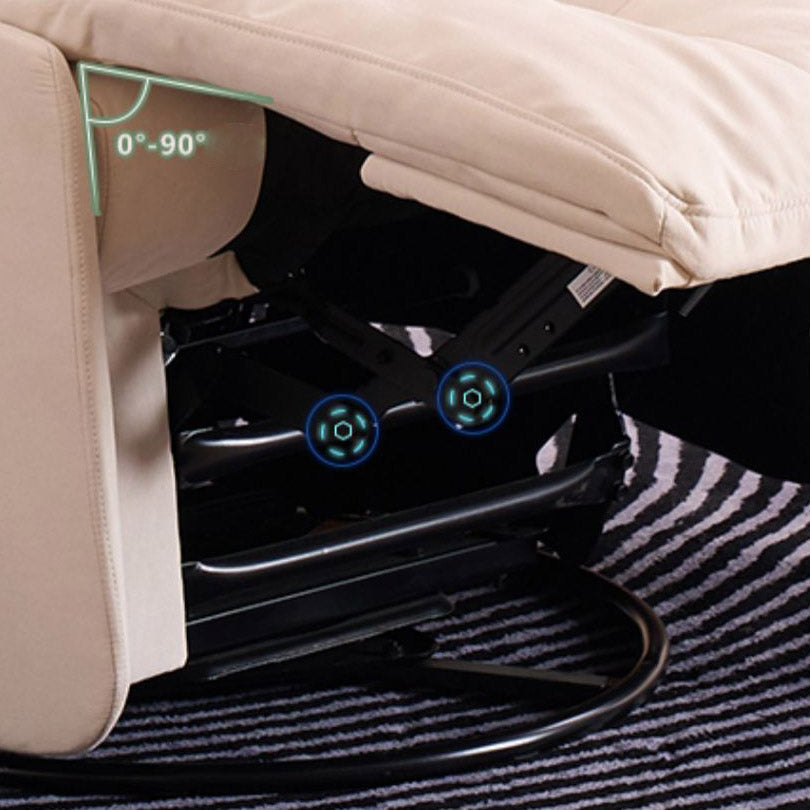 Sedia reclinabile reclinabile standard di rocciale per culo in solido colore.