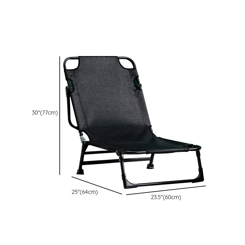 Metal Frame Foldable Standard Recliner Cotton Blend Recliner Chair Clearhalo 'Chairs & Seating' 'furn' 'furn_recliners' 'Furniture' 'Living Room Furniture' 'Recliners' 7091473