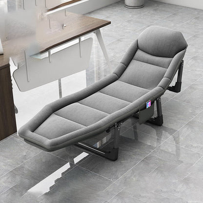 Metalen frame standaard ligstoel 25,59 "brede opvouwbare fauteuilstoel