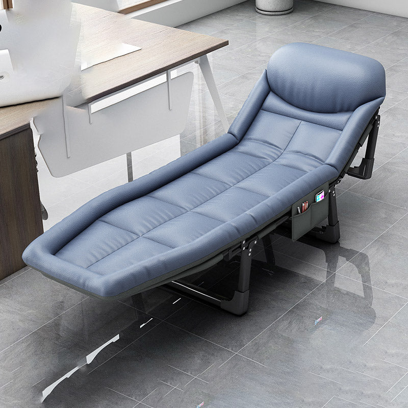 Metalen frame standaard ligstoel 25,59 "brede opvouwbare fauteuilstoel