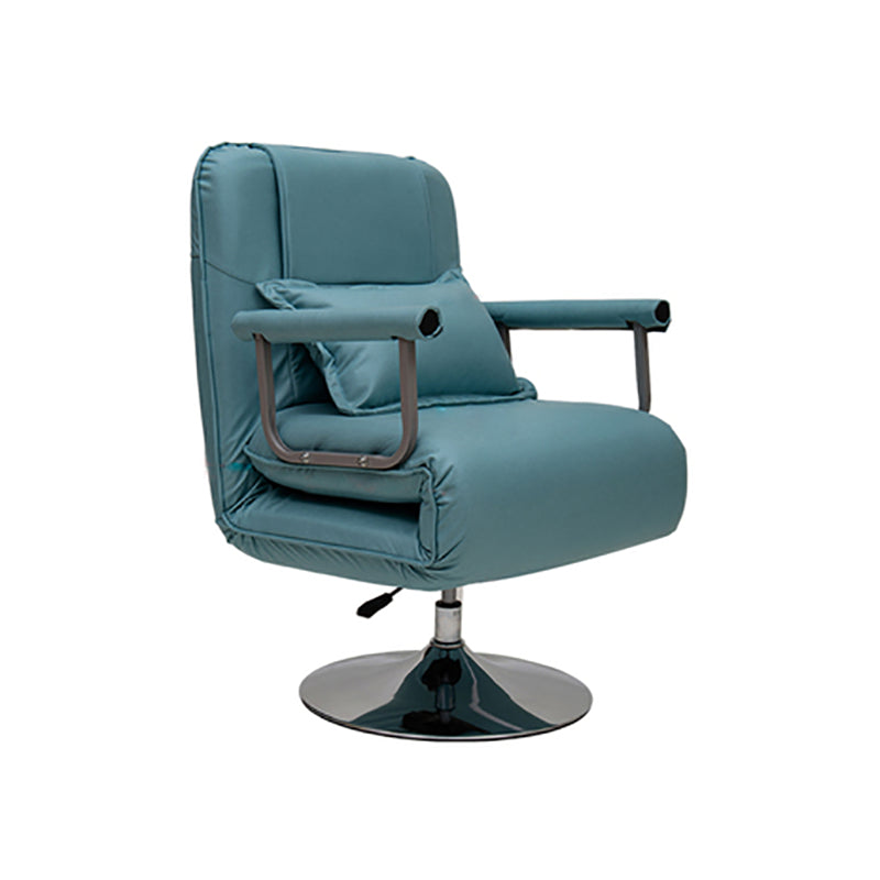 Contemporary Standard Recliner Lumbar Support Recliner Chair for Living Room Adjustable Faux Leather Green Clearhalo 'Chairs & Seating' 'furn' 'furn_recliners' 'Furniture' 'Living Room Furniture' 'Recliners' 7091505
