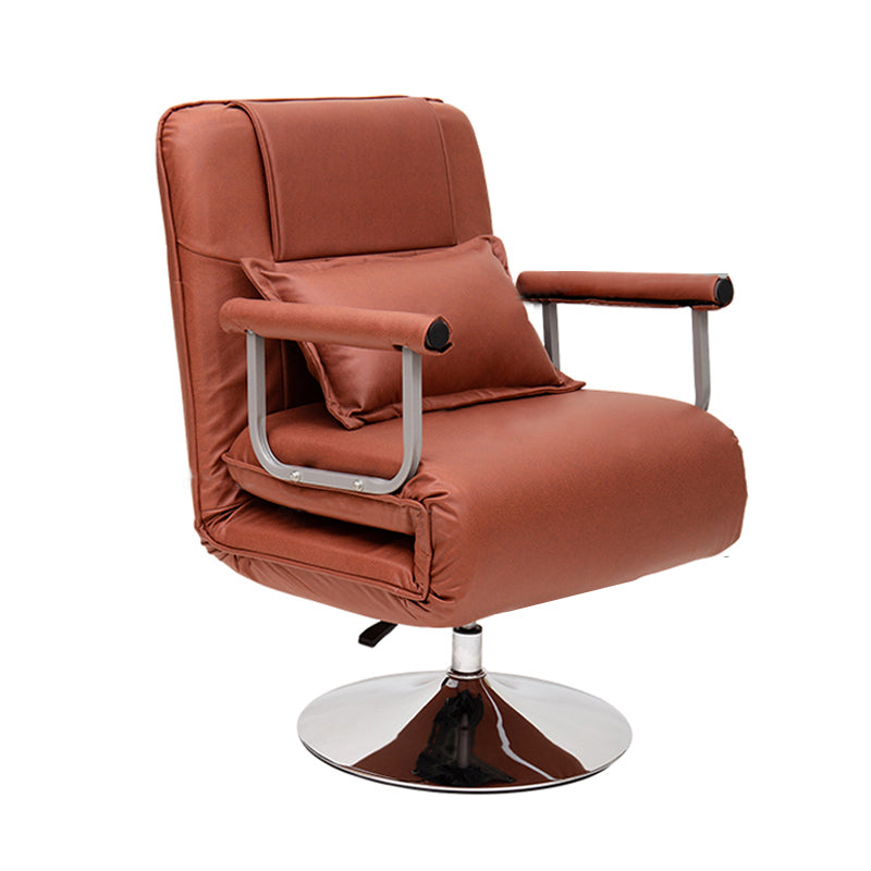 Contemporary Standard Recliner Lumbar Support Recliner Chair for Living Room Adjustable Faux Leather Coffee Clearhalo 'Chairs & Seating' 'furn' 'furn_recliners' 'Furniture' 'Living Room Furniture' 'Recliners' 7091509