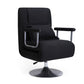 Contemporary Standard Recliner Lumbar Support Recliner Chair for Living Room Adjustable Linen Black Clearhalo 'Chairs & Seating' 'furn' 'furn_recliners' 'Furniture' 'Living Room Furniture' 'Recliners' 7091512