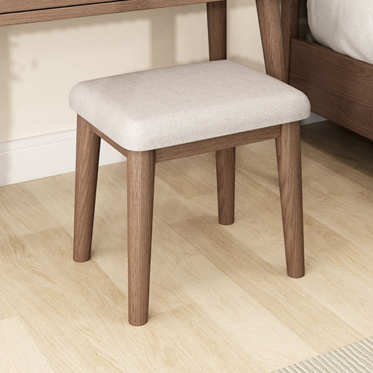 Scrivania in legno massello scrivania da remoto set di vanità per trucco specchio con cassetto