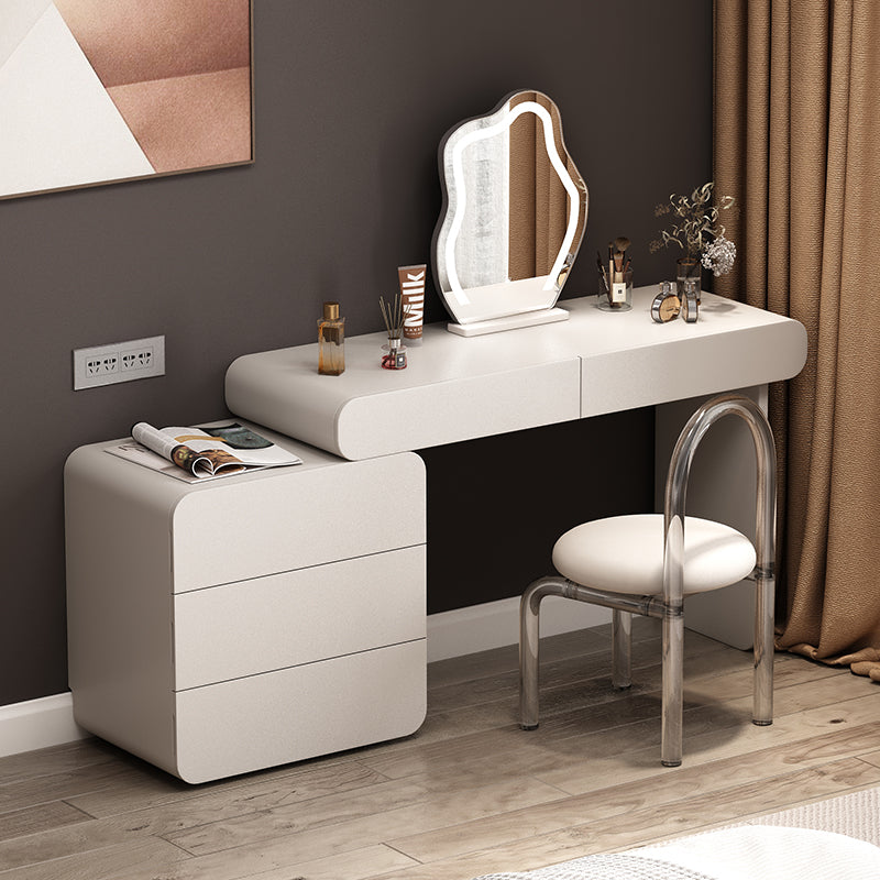 Moderne beleuchtete Spiegel Waschtische Schlafzimmer Make -up Eitelkeitstisch Tisch mit Schublade