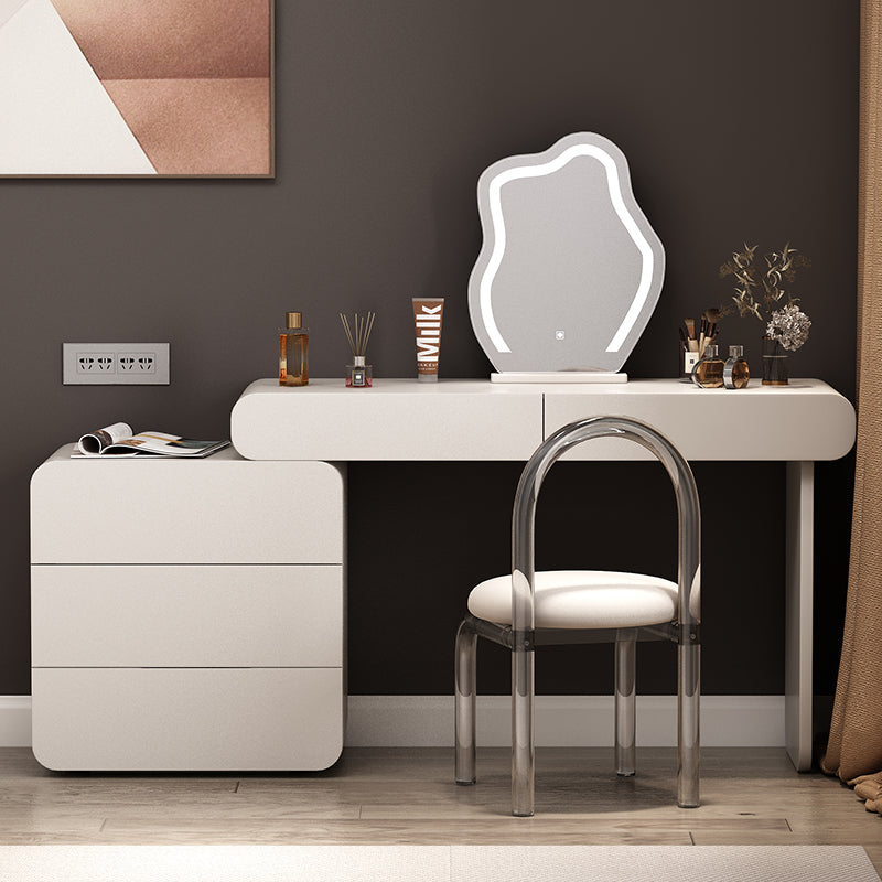 Moderne beleuchtete Spiegel Waschtische Schlafzimmer Make -up Eitelkeitstisch Tisch mit Schublade