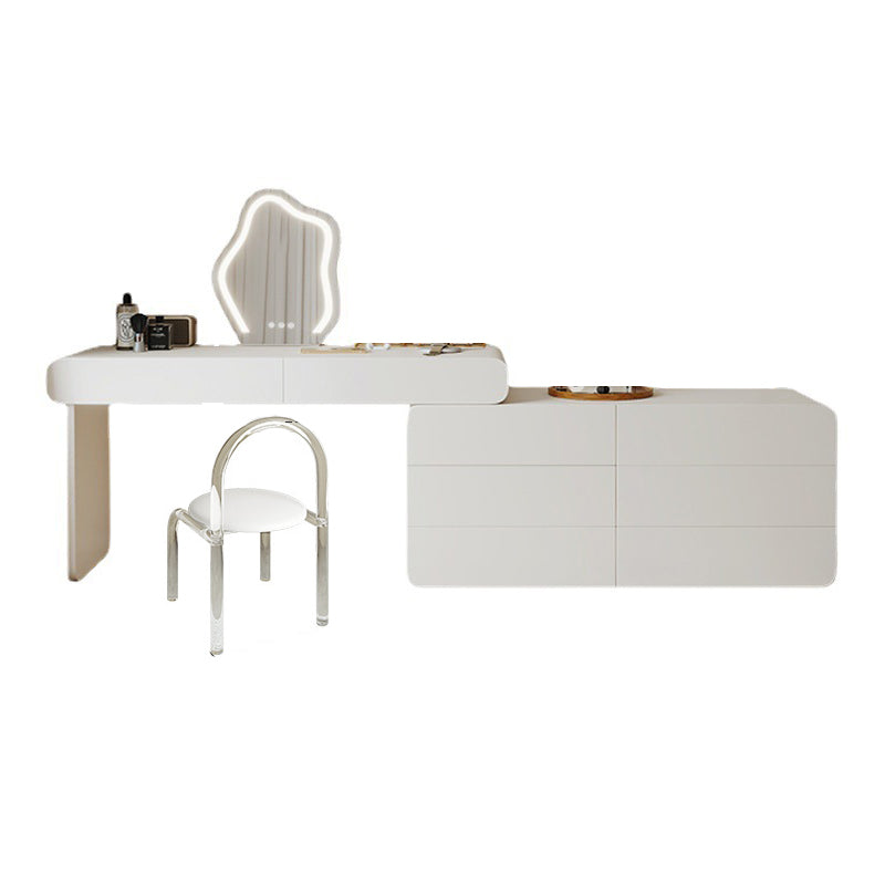 Moderne beleuchtete Spiegel Waschtische Schlafzimmer Make -up Eitelkeitstisch Tisch mit Schublade