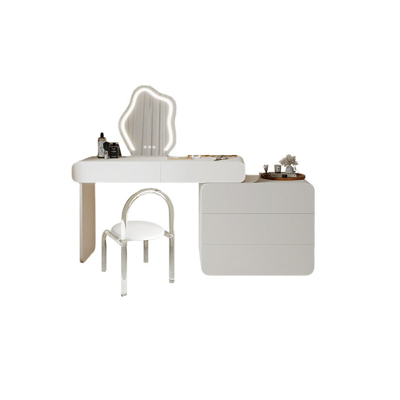 Moderne beleuchtete Spiegel Waschtische Schlafzimmer Make -up Eitelkeitstisch Tisch mit Schublade