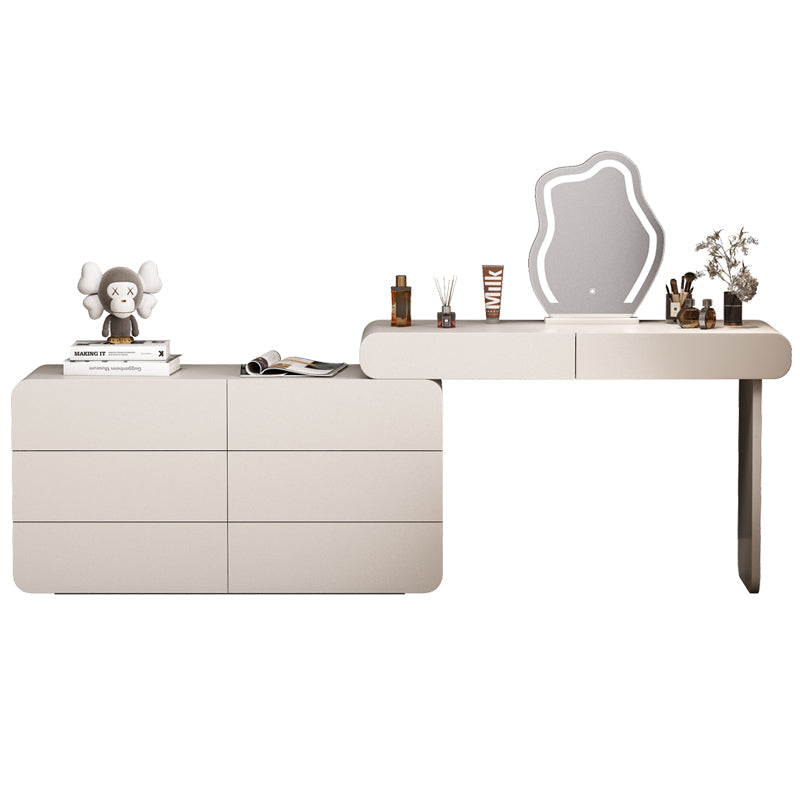 Moderne beleuchtete Spiegel Waschtische Schlafzimmer Make -up Eitelkeitstisch Tisch mit Schublade