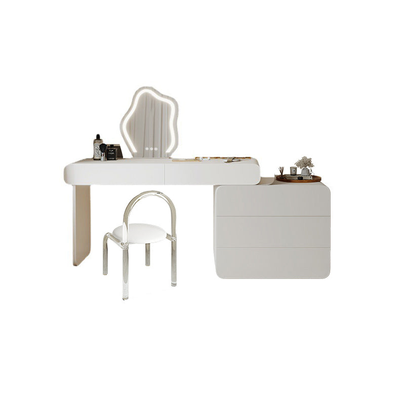 Moderne beleuchtete Spiegel Waschtische Schlafzimmer Make -up Eitelkeitstisch Tisch mit Schublade