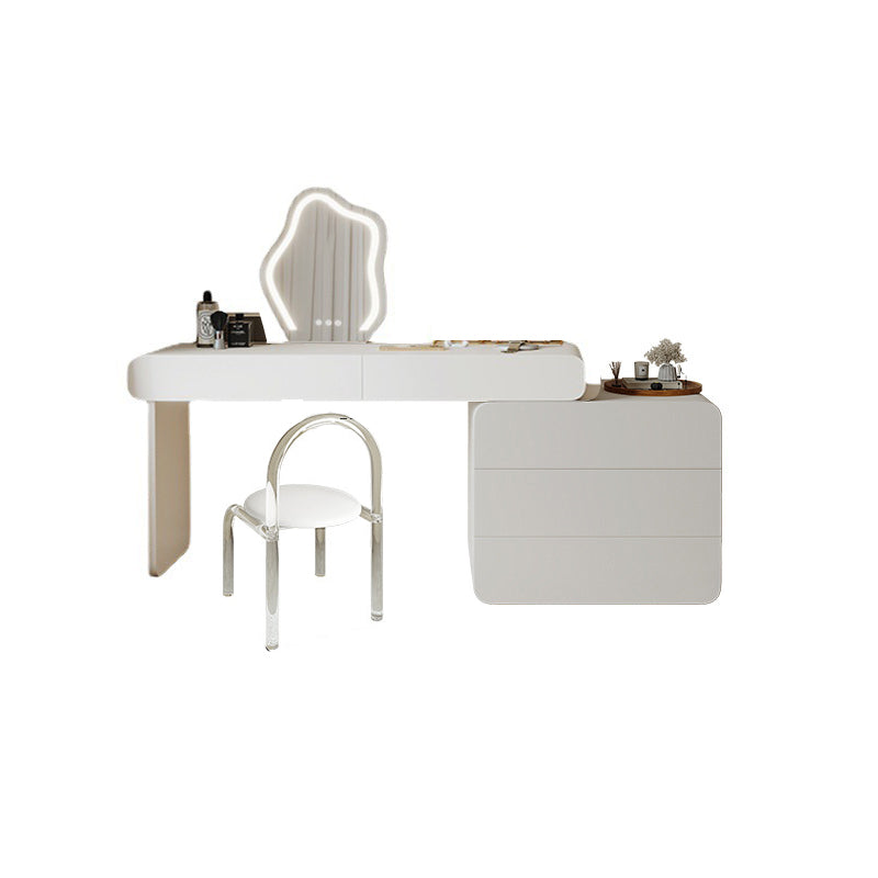 Moderne beleuchtete Spiegel Waschtische Schlafzimmer Make -up Eitelkeitstisch Tisch mit Schublade