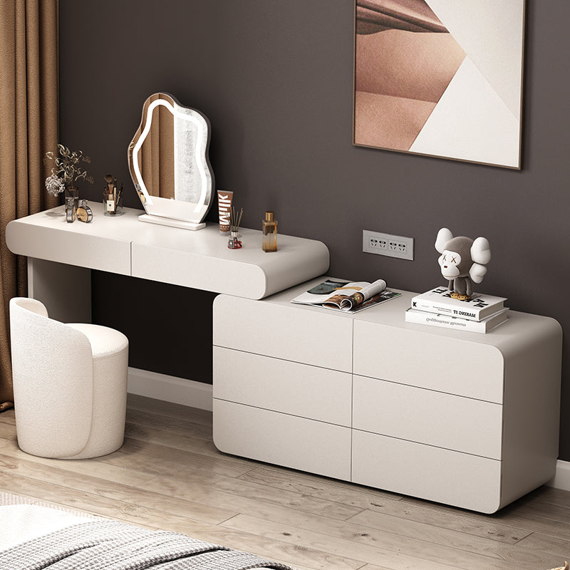 Moderne beleuchtete Spiegel Waschtische Schlafzimmer Make -up Eitelkeitstisch Tisch mit Schublade