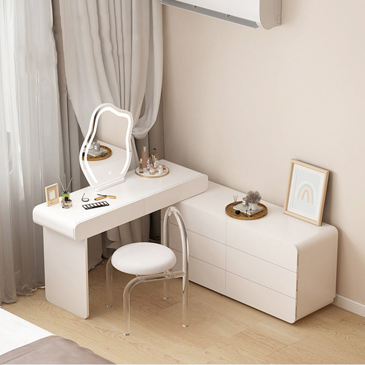 Moderne beleuchtete Spiegel Waschtische Schlafzimmer Make -up Eitelkeitstisch Tisch mit Schublade