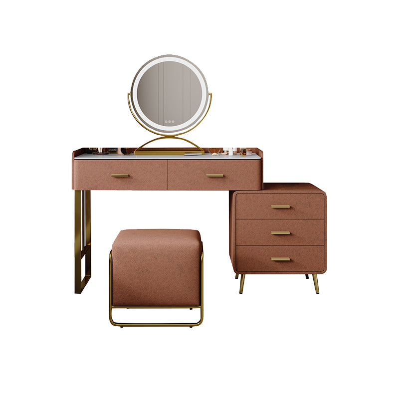 Tavolo da toeletta da toeletta da scrivania per trucco in legno massiccio set di sgabelli da toeletta