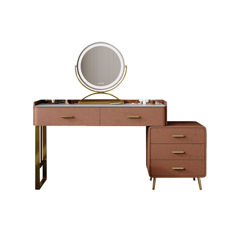 Tavolo da toeletta da toeletta da scrivania per trucco in legno massiccio set di sgabelli da toeletta