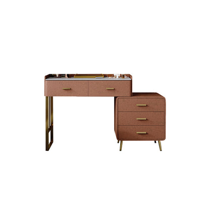 Solid Wood Makeup Vanity Desk Lighted Mirror Dressing Table Stool Set Makeup Vanity 31"L x 16"W x 31"H