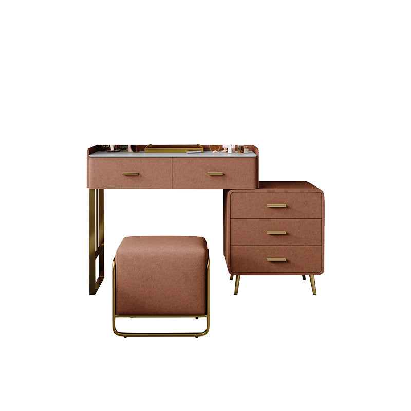 Tavolo da toeletta da toeletta da scrivania per trucco in legno massiccio set di sgabelli da toeletta