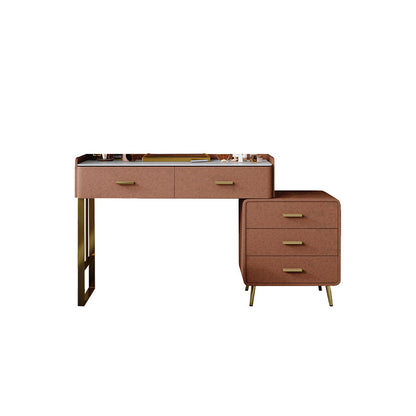 Tavolo da toeletta da toeletta da scrivania per trucco in legno massiccio set di sgabelli da toeletta