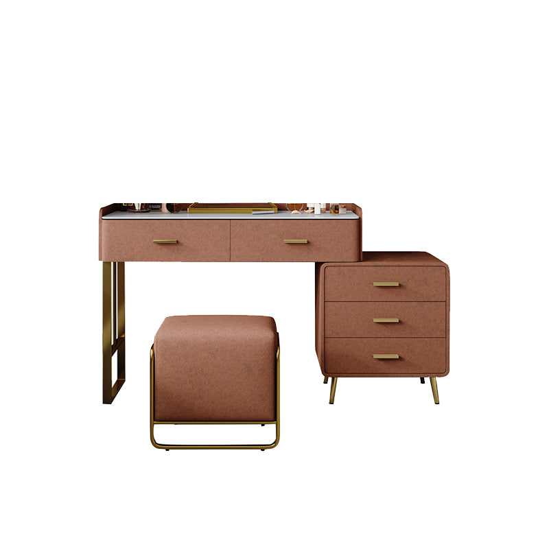 Tavolo da toeletta da toeletta da scrivania per trucco in legno massiccio set di sgabelli da toeletta