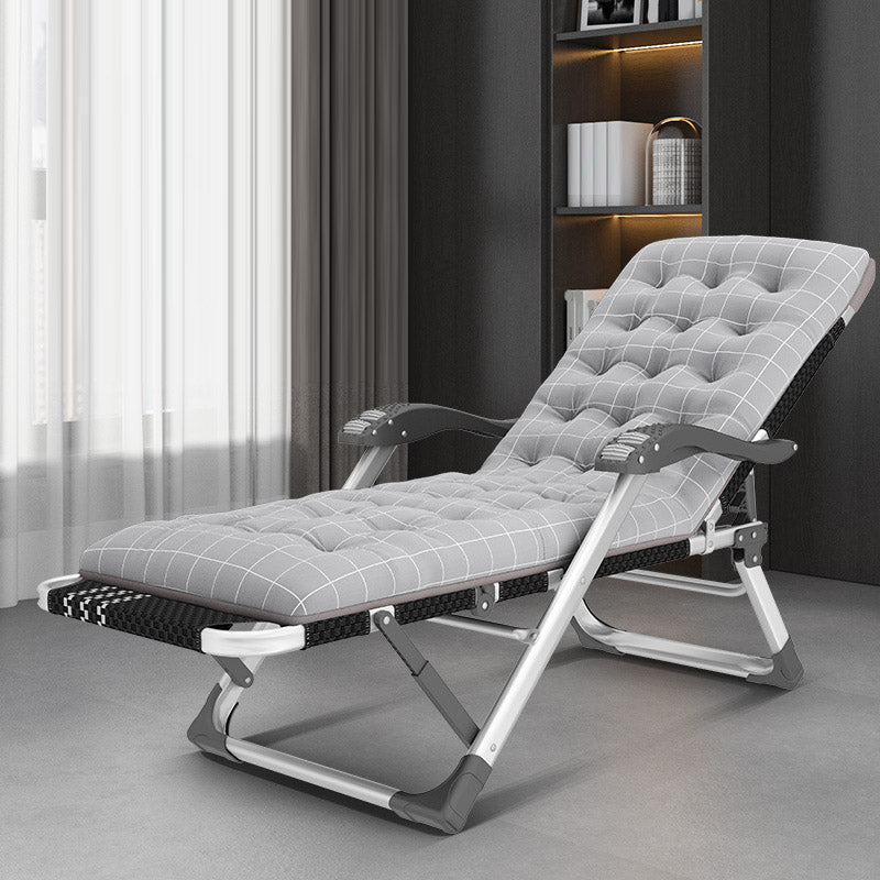 Metal Modern Standard Recliner Standard (No Motion) Recliner Chair with Arm Grey Clearhalo 'Chairs & Seating' 'furn' 'furn_recliners' 'Furniture' 'Living Room Furniture' 'Recliners' 7091702