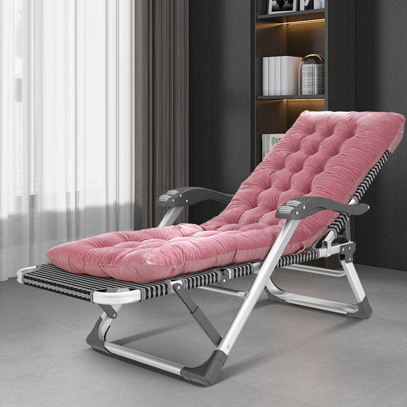 Metal Modern Standard Recliner Standard (No Motion) Recliner Chair with Arm Pink Clearhalo 'Chairs & Seating' 'furn' 'furn_recliners' 'Furniture' 'Living Room Furniture' 'Recliners' 7091704