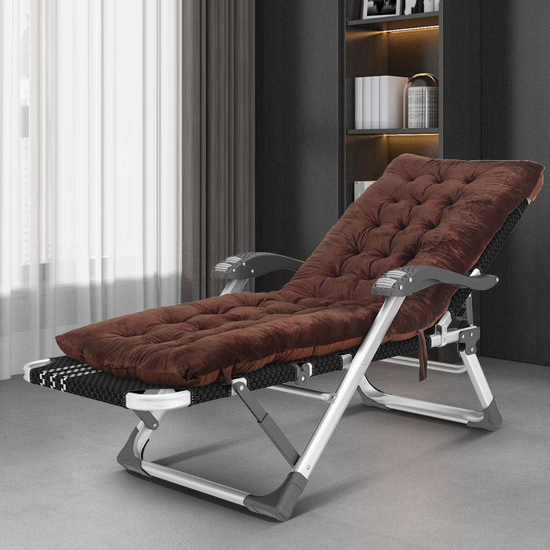 Metal Modern Standard Recliner Standard (No Motion) Recliner Chair with Arm Brown Clearhalo 'Chairs & Seating' 'furn' 'furn_recliners' 'Furniture' 'Living Room Furniture' 'Recliners' 7091706