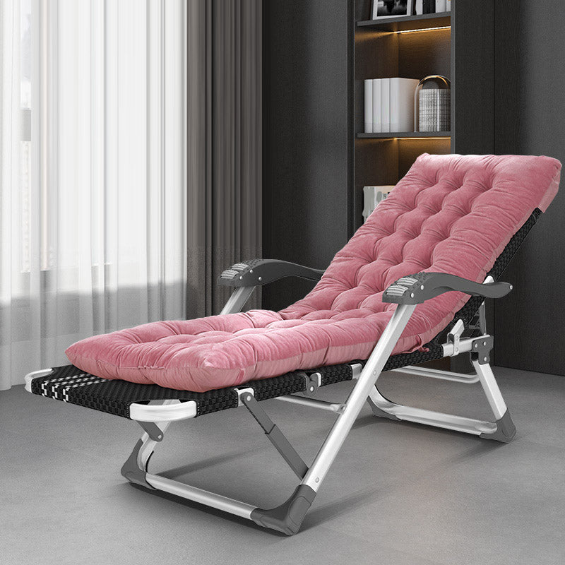Metal Modern Standard Recliner Standard (No Motion) Recliner Chair with Arm Nude Pink Clearhalo 'Chairs & Seating' 'furn' 'furn_recliners' 'Furniture' 'Living Room Furniture' 'Recliners' 7091713