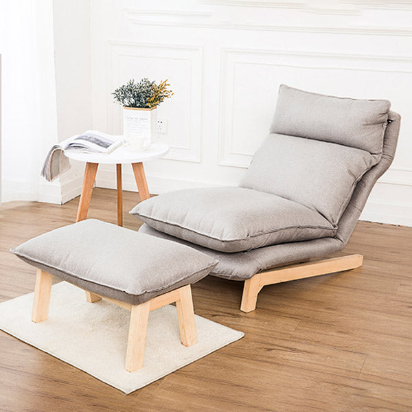 Recliner standard di colore solido 31,49 "sedia a reclinabile larga con ottomana