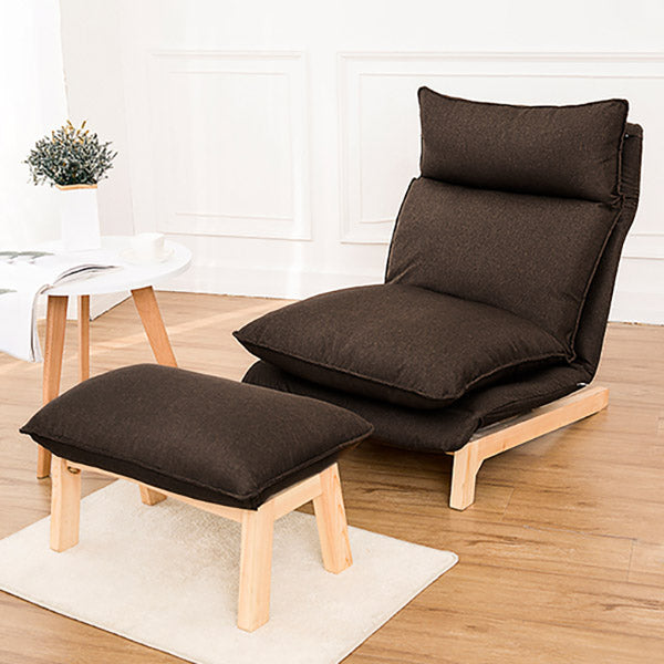 Recliner standard di colore solido 31,49 "sedia a reclinabile larga con ottomana