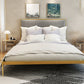 Modernes Metallplattform -Bett Standardbett mit gepolstertem Kopfteil