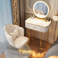 Storage Makeup Vanity Desk Bedroom Dressing Table Stool Set with Drawer Makeup Vanity & Mirror & Stools 24"L x 16"W x 30"H White Clearhalo 'Bedroom Furniture' 'furn' 'furn_makeup_vanities' 'Furniture' 'Makeup Vanities' 'makeup_vanities' 7091793