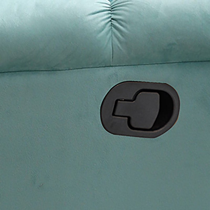 Velvet Gray Recliner Solid Color Recliner Chair 41.33 Inch Wide Clearhalo 'Chairs & Seating' 'furn' 'furn_recliners' 'Furniture' 'Living Room Furniture' 'Recliners' 7091852_57ab34fb-09e9-454a-b9aa-d088d183c702