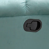 Velvet Gray Recliner Solid Color Recliner Chair 41.33 Inch Wide Clearhalo 'Chairs & Seating' 'furn' 'furn_recliners' 'Furniture' 'Living Room Furniture' 'Recliners' 7091852