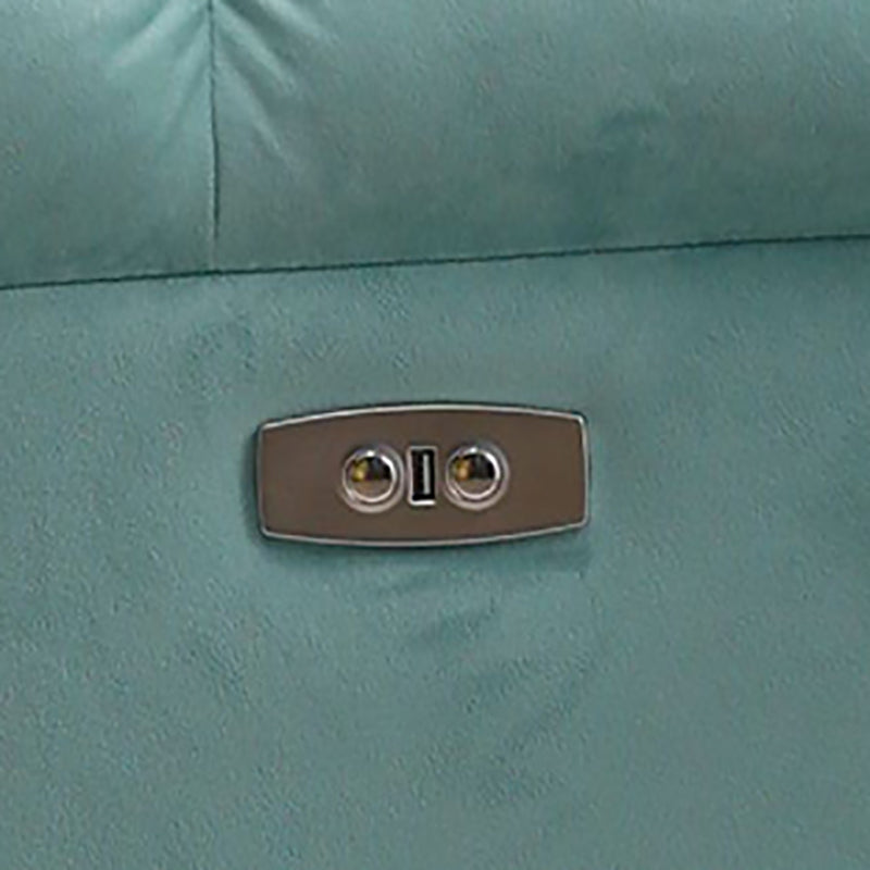 Velvet Gray Recliner Solid Color Recliner Chair 41.33 Inch Wide Clearhalo 'Chairs & Seating' 'furn' 'furn_recliners' 'Furniture' 'Living Room Furniture' 'Recliners' 7091856