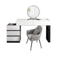 Modern Wooden Vanity Desk in White Modern with Drawers Dressing Table
