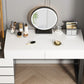 Modern Wooden Vanity Desk in White Modern with Drawers Dressing Table