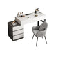 Modern Wooden Vanity Desk in White Modern with Drawers Dressing Table