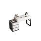 Modern Wooden Vanity Desk in White Modern with Drawers Dressing Table