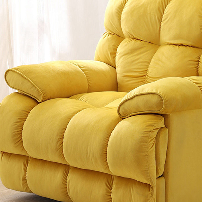 Reclinabile standard di vellutoy contemporaneo con piede indipendente