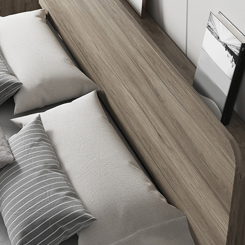 Moderne Massivholz Kopfteil Standard -Bettmatratze enthalten Bettrahmen mit individuellen Beinen