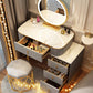 Solid Wood Makeup Vanity Desk Lighted Mirror Makeup Vanity Set Clearhalo 'Bedroom Furniture' 'furn' 'furn_makeup_vanities' 'Furniture' 'Makeup Vanities' 'makeup_vanities' 7092048